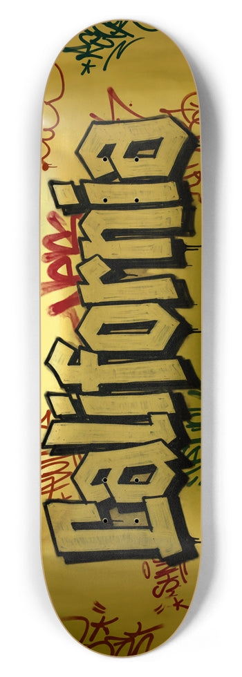 California Block Graffiti Gold Foil