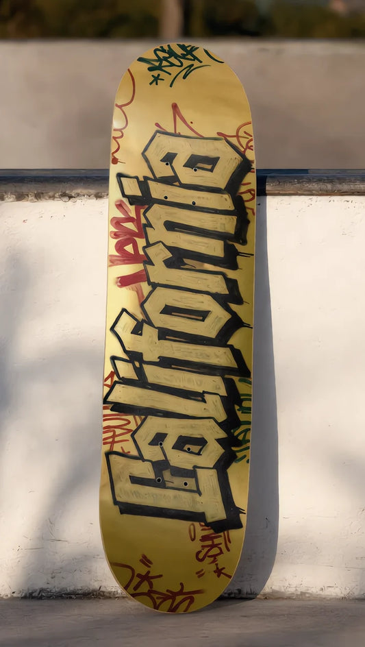 California Block Graffiti Gold Foil